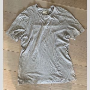 Simon Miller Garcon Grey Cotton/Silk Slub TShirt S